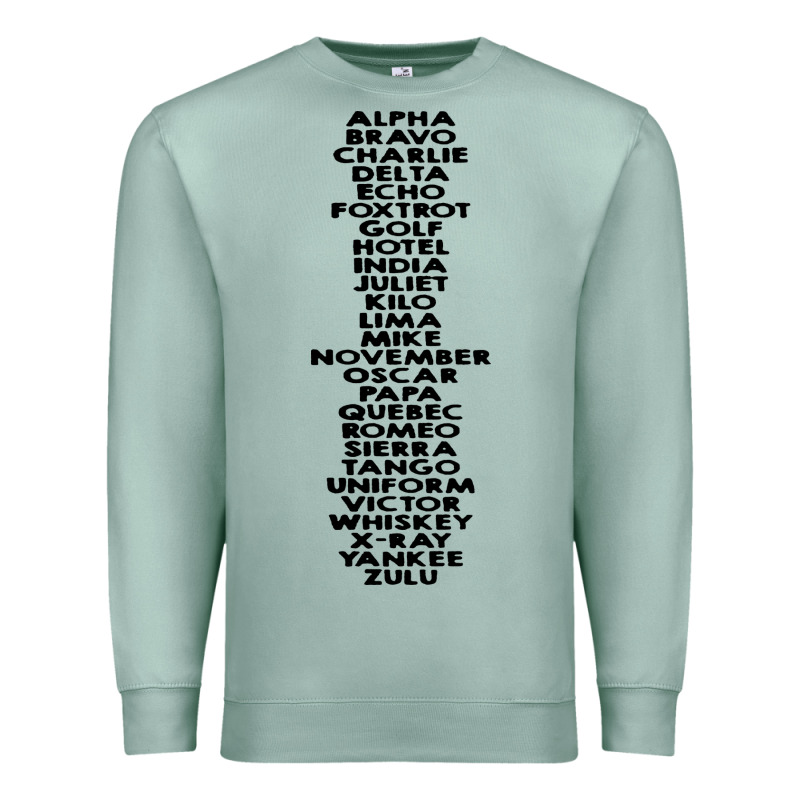 Phonetic Alphabet Premium Sweatshirt by artisFamous | Teevron