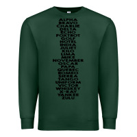 Sports Green phonetic alphabet Premium Sweatshirt - artisFamous