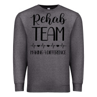 Charcoal Heather physical therapy making a difference Premium Sweatshirt - artisFamous