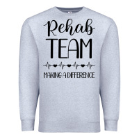 Heather Grey physical therapy making a difference Premium Sweatshirt - artisFamous
