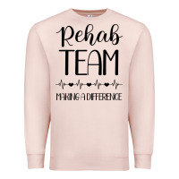 Pale Pink physical therapy making a difference Premium Sweatshirt - artisFamous