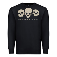 Black memento mori three skulls Premium Sweatshirt - artisFamous