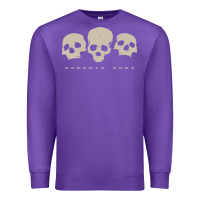 Purple memento mori three skulls Premium Sweatshirt - artisFamous