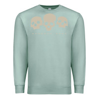 Seafoam memento mori three skulls Premium Sweatshirt - artisFamous