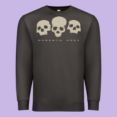 Memento Mori Three Skulls Premium Sweatshirt Designed By Artisfamous