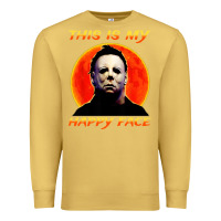 Antique Gold this is my happy face Premium Sweatshirt - artisFamous