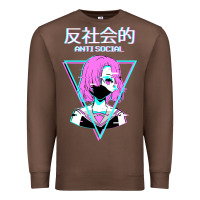 Chestnut antisocial wave anime Premium Sweatshirt - artisFamous