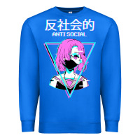 True Royal antisocial wave anime Premium Sweatshirt - artisFamous