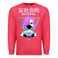 Cardinal antisocial wave anime Premium Sweatshirt - artisFamous