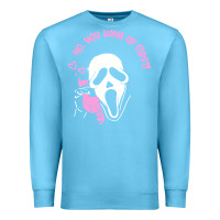Ocean Blue scream ghost Premium Sweatshirt - artisFamous