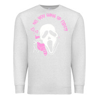 Oatmeal Heather scream ghost Premium Sweatshirt - artisFamous