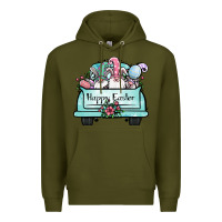 Army Green easter gnomes truck Premium Hoodie - Jasminsmagicworld