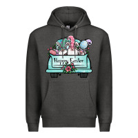 Charcoal Heather easter gnomes truck Premium Hoodie - Jasminsmagicworld