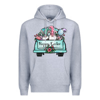 Heather Grey easter gnomes truck Premium Hoodie - Jasminsmagicworld