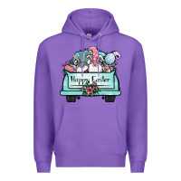 Purple easter gnomes truck Premium Hoodie - Jasminsmagicworld
