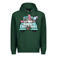 Sports Green easter gnomes truck Premium Hoodie - Jasminsmagicworld