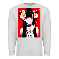 Dove Grey anime girl japanese Premium Sweatshirt - artisFamous
