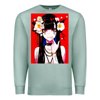 Seafoam anime girl japanese Premium Sweatshirt - artisFamous