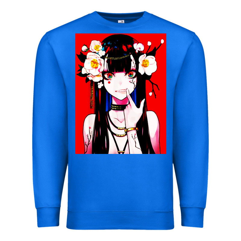 Anime Girl Japanese Premium Sweatshirt by artisFamous | Teevron