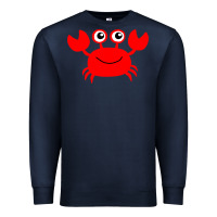 Navy Red Crab Premium Sweatshirt - artisFamous