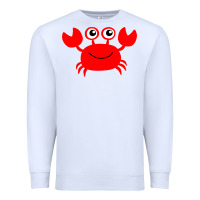 White Red Crab Premium Sweatshirt - artisFamous