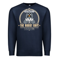 Navy the roost animal cafe Premium Sweatshirt - artisFamous