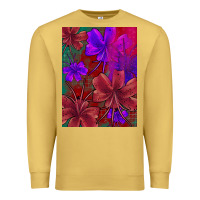 Antique Gold floral pattern Premium Sweatshirt - JahusDesignShop