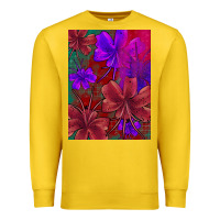 Lemon floral pattern Premium Sweatshirt - JahusDesignShop