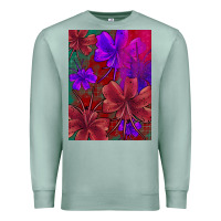 Seafoam floral pattern Premium Sweatshirt - JahusDesignShop
