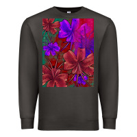 Smoke floral pattern Premium Sweatshirt - JahusDesignShop