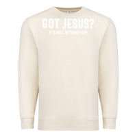 Sandshell Got Jesus It's Hell Without Him - Christian Premium Sweatshirt - artisFamous