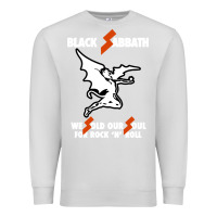 Dove Grey black rock and roll Premium Sweatshirt - artisFamous