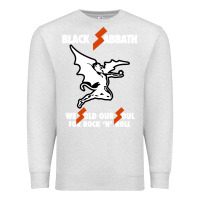 Oatmeal Heather black rock and roll Premium Sweatshirt - artisFamous