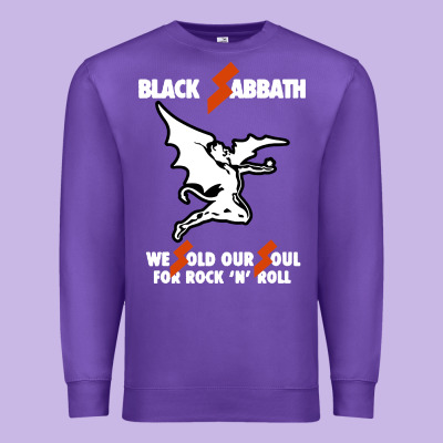 Black Rock And Roll Premium Sweatshirt Designed By Artisfamous