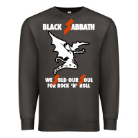 Smoke black rock and roll Premium Sweatshirt - artisFamous