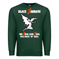 Sports Green black rock and roll Premium Sweatshirt - artisFamous