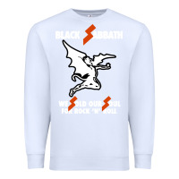 White black rock and roll Premium Sweatshirt - artisFamous