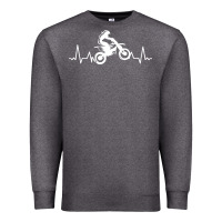 Charcoal Heather dirt bike Premium Sweatshirt - artisFamous