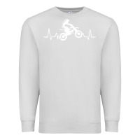 Dove Grey dirt bike Premium Sweatshirt - artisFamous