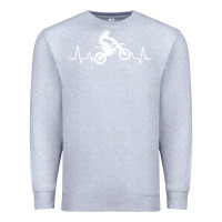 Heather Grey dirt bike Premium Sweatshirt - artisFamous