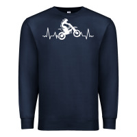 Navy dirt bike Premium Sweatshirt - artisFamous