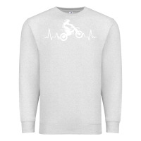 Oatmeal Heather dirt bike Premium Sweatshirt - artisFamous
