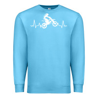 Ocean Blue dirt bike Premium Sweatshirt - artisFamous