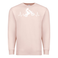 Pale Pink dirt bike Premium Sweatshirt - artisFamous