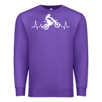 Purple dirt bike Premium Sweatshirt - artisFamous