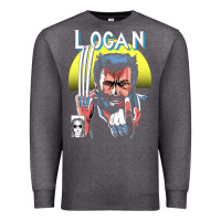 Charcoal Heather old man logan cover Premium Sweatshirt - artisFamous