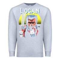 Heather Grey old man logan cover Premium Sweatshirt - artisFamous