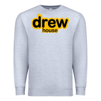 Heather Grey drew smile house Premium Sweatshirt - artisFamous