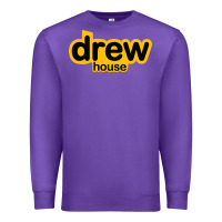 Purple drew smile house Premium Sweatshirt - artisFamous