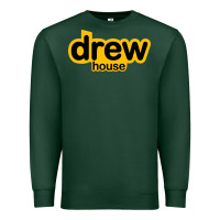 Sports Green drew smile house Premium Sweatshirt - artisFamous